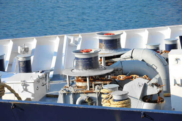 istock Anchor windlass with chain 638516790