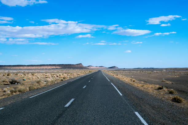 istock Endless road in Sahara Desert, Africa 638522704