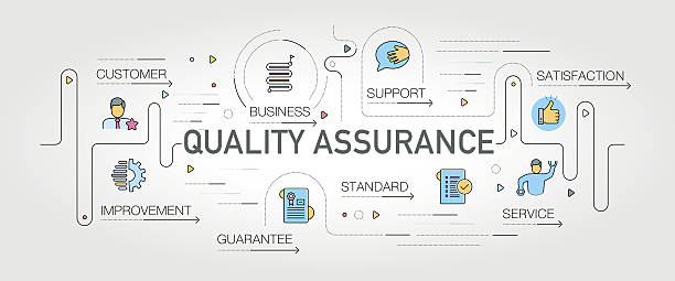 Quality Assurance banner and icons Quality Assurance banner and icons confidence stock illustrations