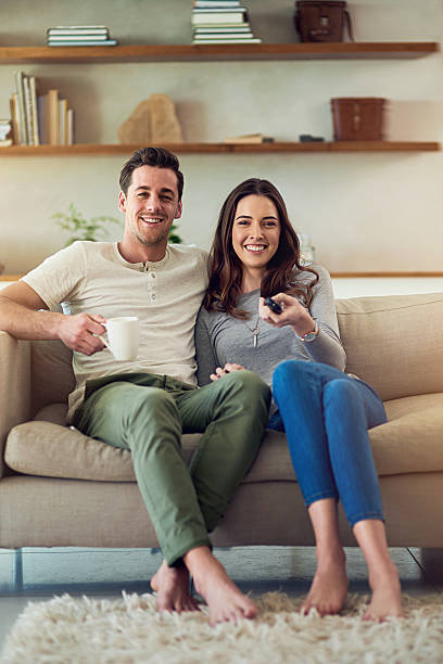istock Movie date on the home front 638526338