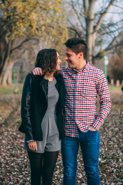 istock Young couple looking at each other 638526880