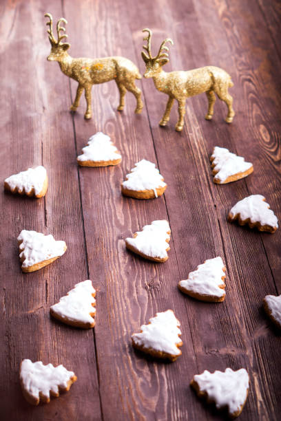 istock Ginger cookies in the shape of a Christmas tree on 638529024
