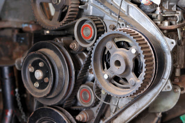 istock Engine sprockets , Engine Room of vehicle waiting for maintenanc 638530118
