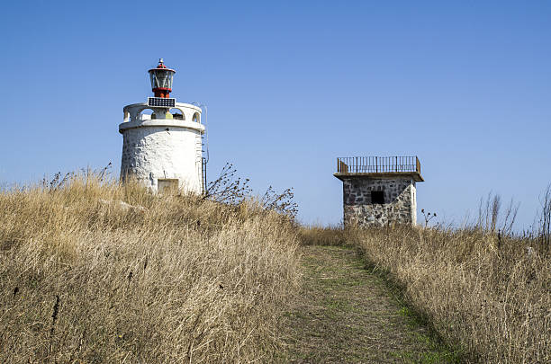 istock White old stone lighthouse on Maslen nos, Bulgaria 638533144