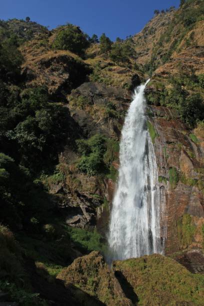 istock Tall waterfall in Syange, Nepal 638535644