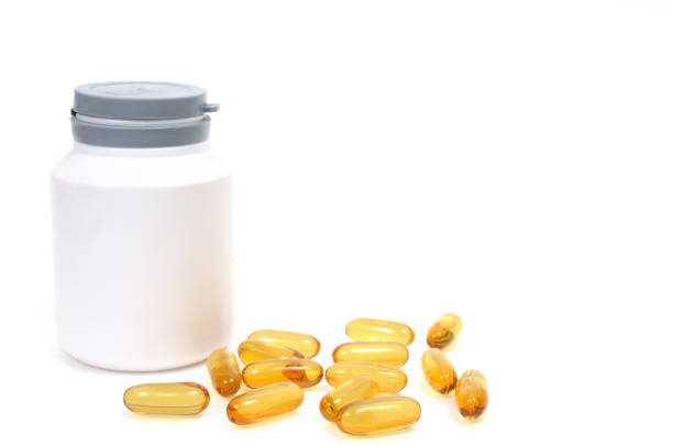 istock Cod liver oil capsules for people healthcare. 638537304
