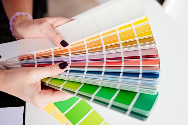 istock Woman designer or architect choosing color 638543430