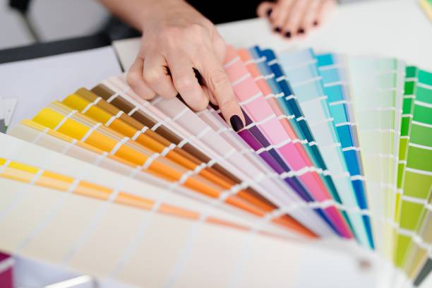 istock Woman designer or architect choosing color 638543748