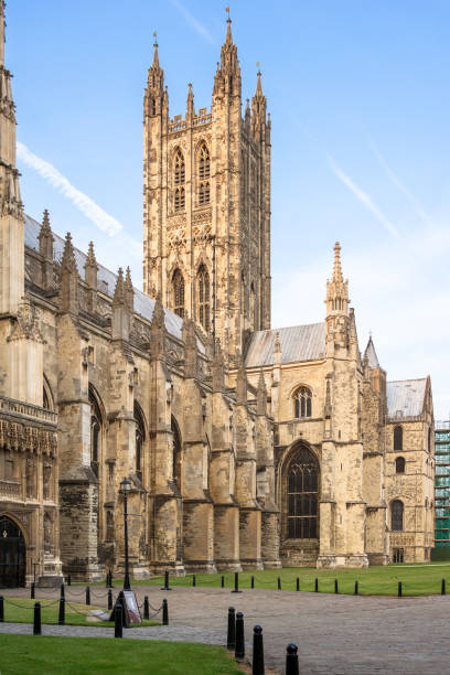 istock Canterbury Cathedral into the summer sunset. Canterbury, Kent, England 638548112