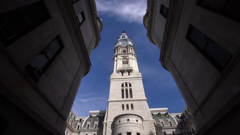 Philadelphia Cityhall with blue sky