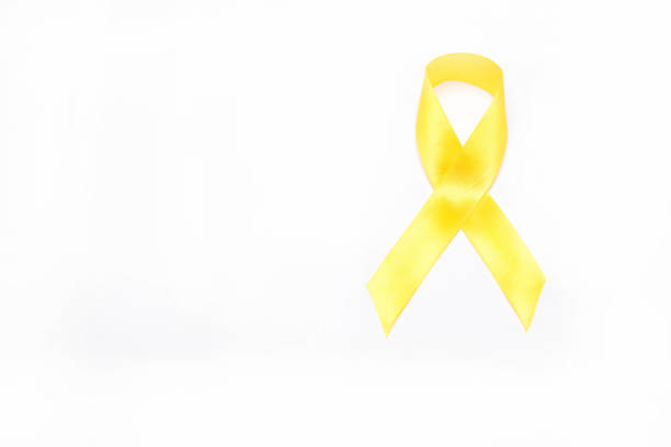 istock Yellow Support the Troops Ribbon Isolated on White Background. 638548876
