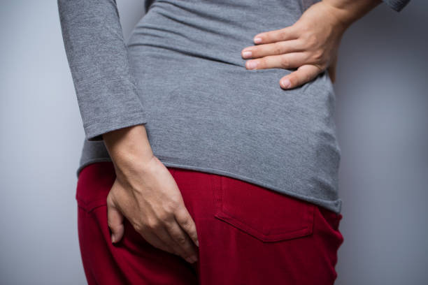 istock Woman has diarrhea and holding her butt 638549672