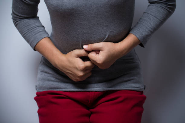istock Woman has stomachache 638554970