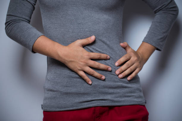 istock Woman has stomachache 638555076