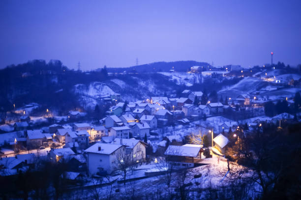 istock Snow in village 638556940