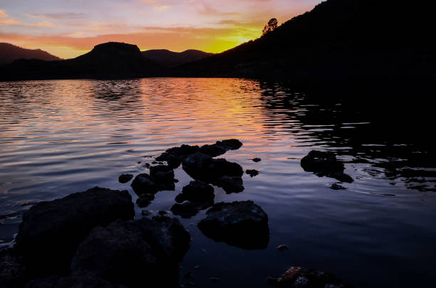 istock Dark Water Lake in Gran Canaria 638557588
