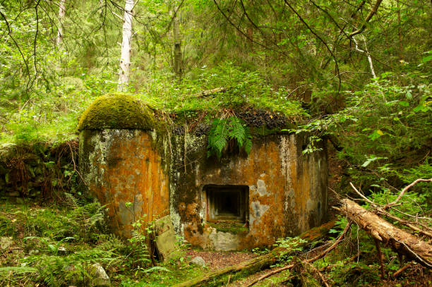 istock Bunker hidden deep in the Sumava National park Czech Republic 638560114