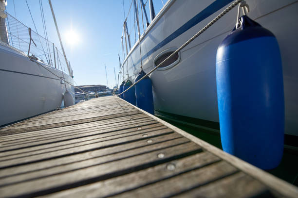 istock Marina with anchored boats 638560234