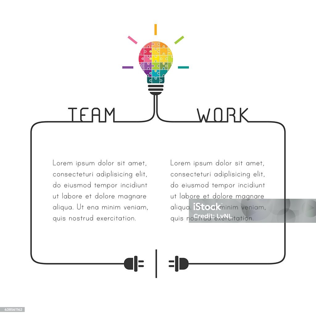 Frame Design Teamwork Text Frame Template With Teamwork Concept Stock Illustration - Download ...