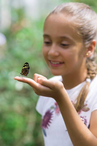 istock Happy Girl Holding a Butterfly 638562104