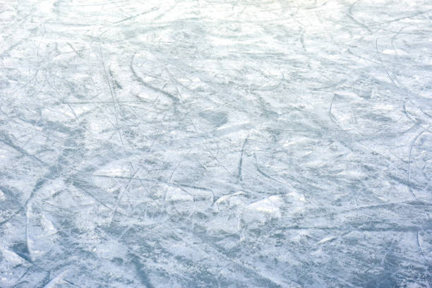 istock Ice background with marks from skating and hockey 638562700