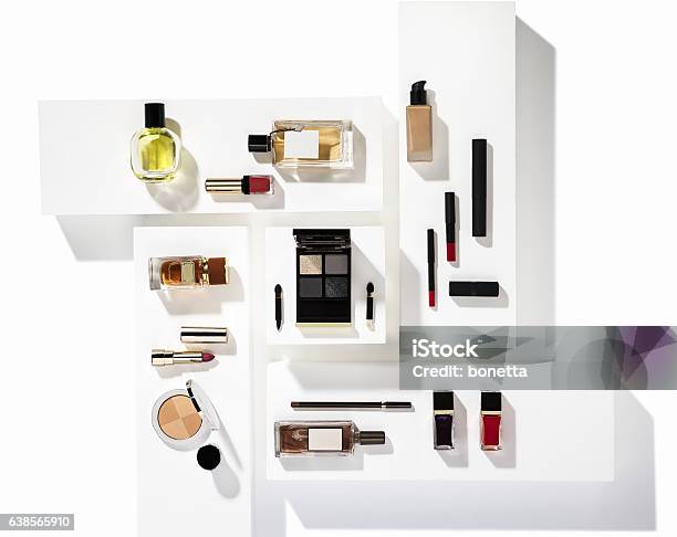 Beauty Products Stock Photo - Download Image Now - Make-Up, Beauty Product, Perfume