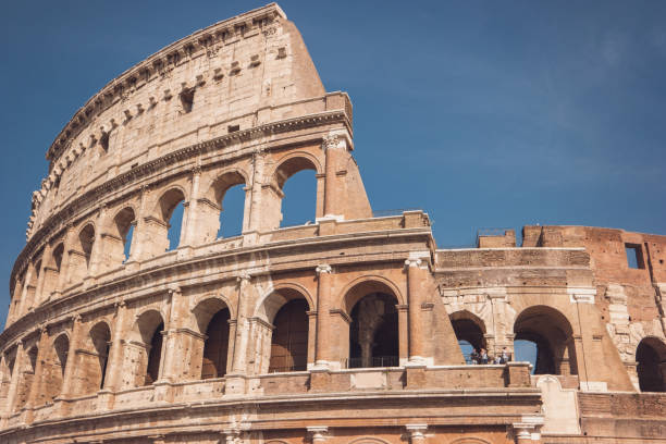 istock Colosseum on sky background. 638566380