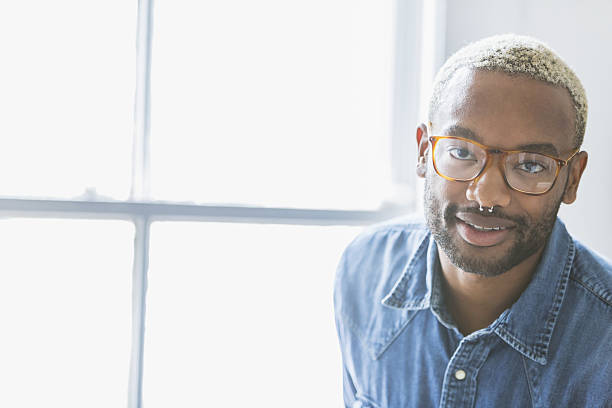 istock Face of a young black man with nose ring 638567476