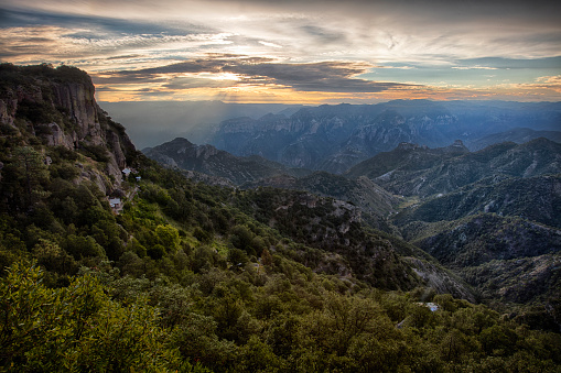 Copper Canyon (Spanish: Barrancas del Cobre) is a group of canyons consisting of six distinct canyons in the Sierra Madre Occidental in the southwestern part of the state of Chihuahua in northwestern Mexico. The canyons were formed by six rivers that drain the western side of the Sierra Tarahumara