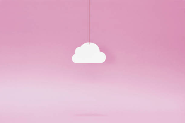nuvem de papel – icloud – rosa - icloud - fotografias e filmes do acervo