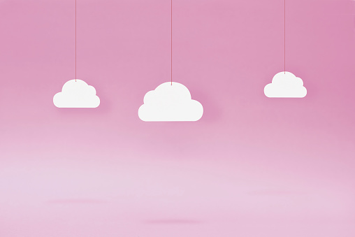 Paper Clouds – icloud – Pink