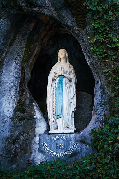 Photo of Virgin in the grotto Lourdes France