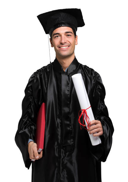 istock Portrait of happy graduating student 638576884