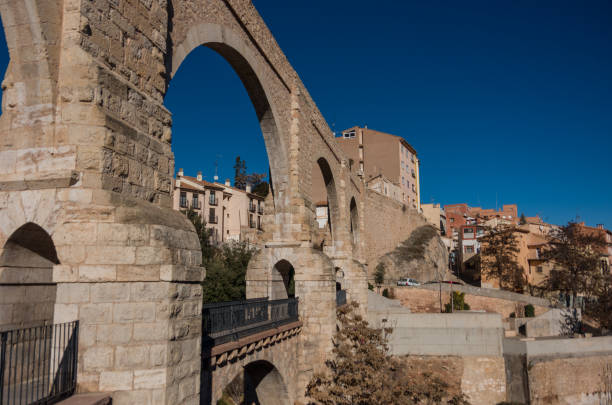 istock Los Arcos aqueduct in old town. Teruel, Aragon, Spain 638579418