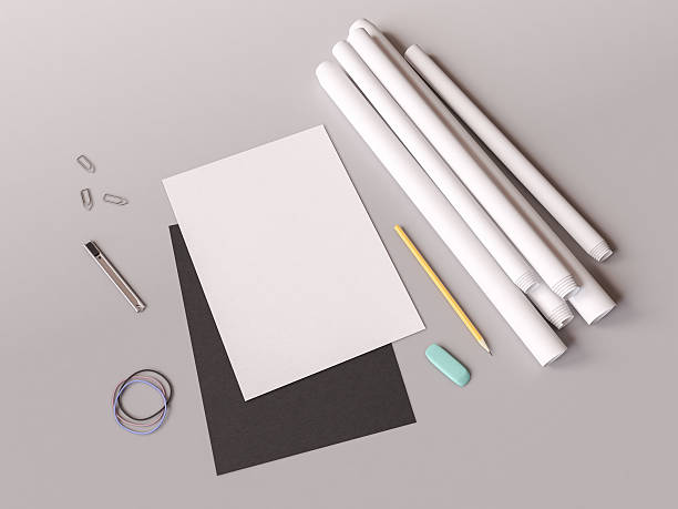istock Branding identity mock up. 3D illustration 638580386