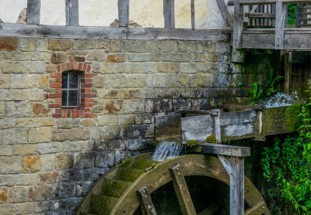 istock The old water mill on creek in village 638580496