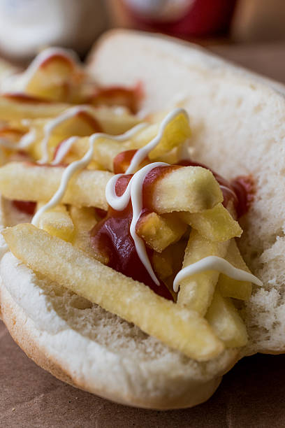 istock Turkish Patso Burger / Potato Sandwich with ketchup mayonnaise 638584848