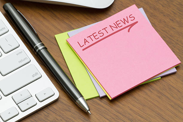 Latest News word written on computer keyboard.