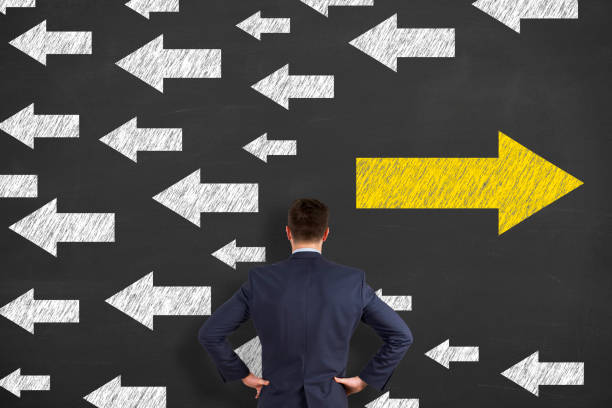 istock Going Your Own Way Concept on Chalkboard Background 638586312