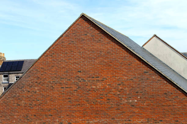istock Rooftops of modern houses 638589540