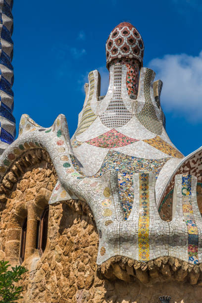 istock building in Park Guell Barcelona Spain 638593436