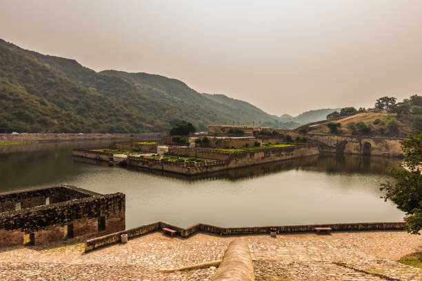 istock November 04, 2014: Amber Fort lake in Jaipur, India 638594472