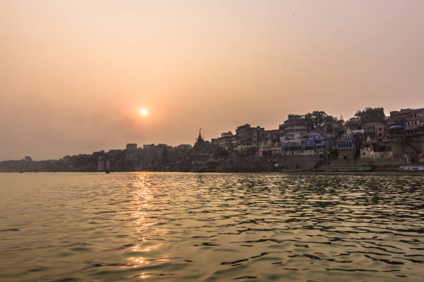 istock October 31, 2014: Sunset in Varanasi, India 638595072