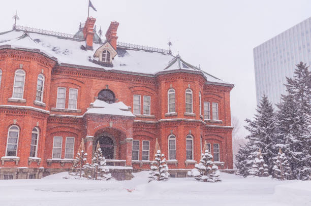 istock Former Hokkaido Government Office Building in snow 638596376