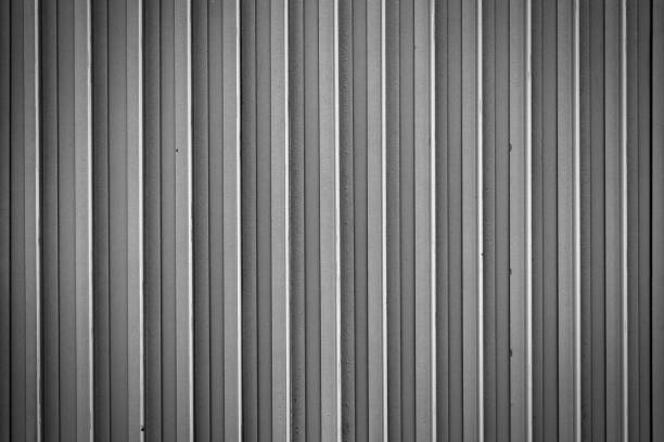istock Grey metal plate fence background 638599888