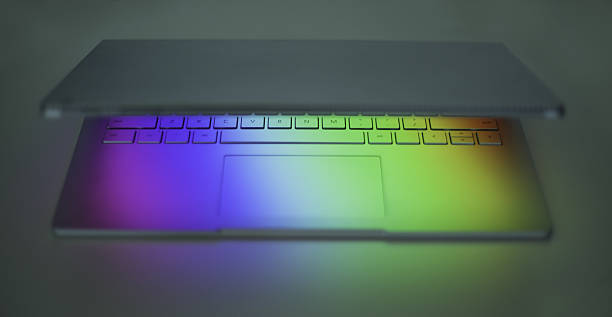 close up of laptop keyboard