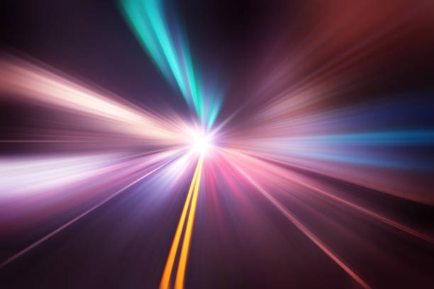 istock Abstract image of high speed on the road. 638601276
