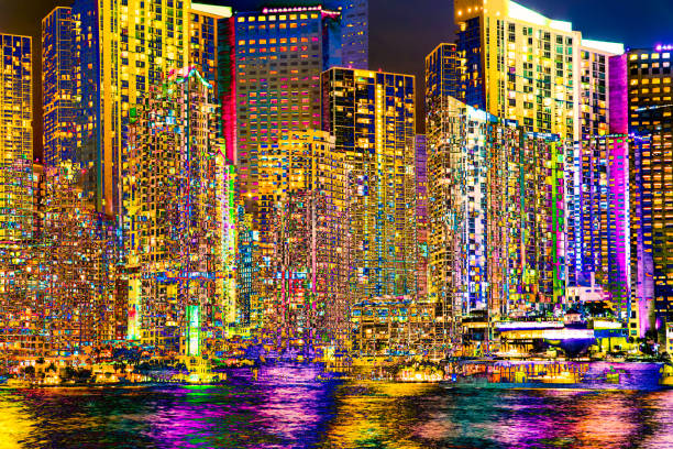 Abstract Artistic City Miami