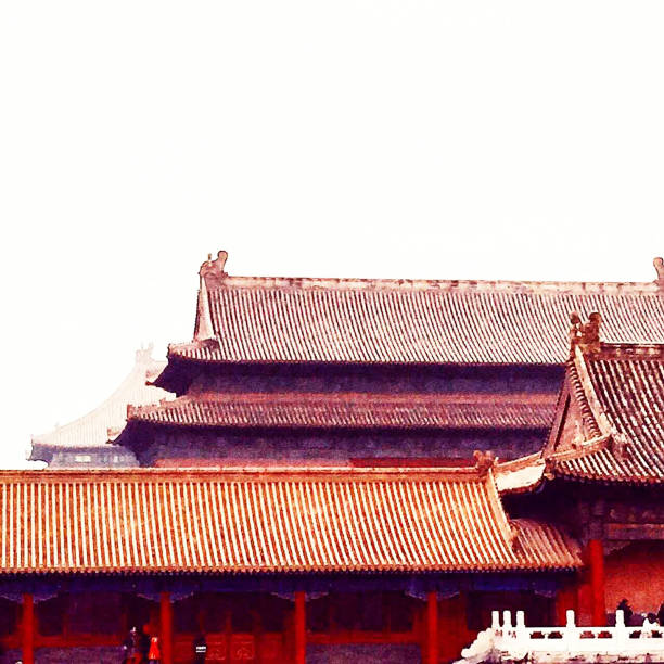 el palacio imperial en beijing china en invierno - zijin cheng fotografías e imágenes de stock