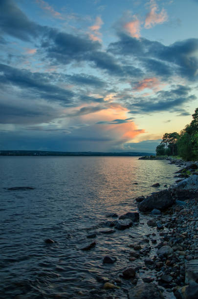 istock Summer sunset on a lake 638613360